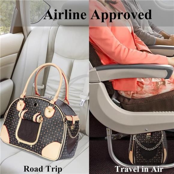 Luxury Pet Carrier, Puppy Small Dog Carrier, Cat Carrier Bag, Waterproof - Picture 7 of 8